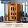 Dynamic Saunas Barcelona 1-2 Person Low EMF FAR Infrared Sauna w/ Bluetooth