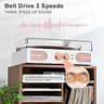 Vintage 3-Speed Vinyl Record Player with Built-in Speakers & EQ Controls