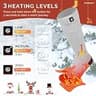 SAVIOR HEAT 150°F Fast Heating Coolmax Electric Heated Socks with LED Display