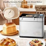 KBS Pro 710W Stainless Steel Smart Bread Machine with Automatic Nut and Fruit Dispenser