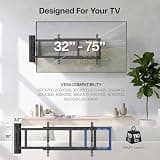 VIVO Steel Low-Profile Motorized Electric Swing-Out TV Wall Mount Bracket