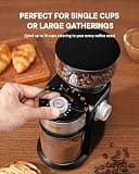 SHARDOR Electric Burr Coffee Grinder 2.0 with Adjustable Grind Settings
