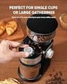 SHARDOR Electric Burr Coffee Grinder 2.0 with Adjustable Grind Settings