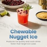Iceman by Chefman Countertop Nugget Ice Maker with Self-Cleaning Function, 26 lbs/Day