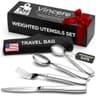 Heavy Weight 7oz Stainless Steel Adaptive Flatware Set for Hand Tremors
