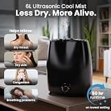 Everlasting Comfort Filter-Free Supersized Cool Mist Ultrasonic Humidifier 6.0L