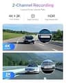VIOFO A329S 4K 60FPS Dual Dash Cam System with Wi-Fi 6 and 4TB SSD Support