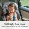 Chicco KidFit ClearTex Plus 2-in-1 Belt-Positioning Booster Car Seat with LATCH