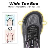 FitVille Women's FlowCore V6 Orthopedic Wide Toe Box Road Running Shoe