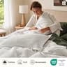 Bedsure Cotton Waffle Weave Oversized King Duvet Cover Set, 120" x 98"