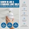 Bell+Howell Socket Breeze 15.4-Inch Dimmable Ceiling Fan Light Adapter