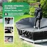 UIRWAY 500D Heavy-Duty Hybrid Round Pool Cover with Triple Windproof System