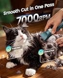 oneisall 5-Speed Quiet Pet Grooming Clipper for Matted Cat Hair and Thick Coats