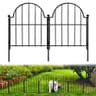Blingluck 22-Inch No-Dig Metal Garden Fence Landscape Border for Taller Boundaries