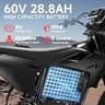 QRONGE X1 Spark 60V 28.8Ah Mid-Drive Electric Dirt Bike, 4500W Peak Output