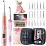 Knitly Ergonomic Light Up Crochet Hook Kit with Digital Counter & 18 Hook Sizes