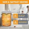 38L Foldable Electric Towel Warmer Bucket for Travel and Outdoor Hot Tubs