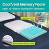 Blissbury Ultra Thin 2.6-Inch Premium Memory Foam Stomach Sleeping Pillow