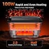 100W Cordless Heated Lunch Box with 45W Fast Charging and 22000mAh Battery