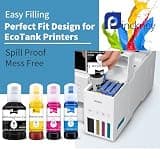Pinckney Cartridge-Free Super-Tank Sublimation Printer with Ink Bundle
