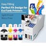 Pinckney Cartridge-Free Super-Tank Sublimation Printer with Ink Bundle