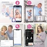 VTech Smart HQ Max Twin 7-Inch IPS HD WiFi Split Screen Baby Monitor with App