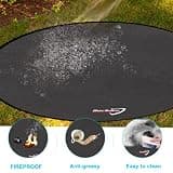 DocSafe 38-Inch Round Fire Pit Mat with 4-Layer 2000-Degree Heat Protection