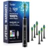 7AM2M Travel Sonic Electric Toothbrush for Adults with Smart 2-Min Timer
