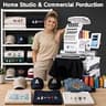 FUJA 10-Needle Commercial Embroidery Machine for Hat and Patch Production