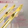 27-Piece Gold Plated Aluminum Interchangeable Tunisian Crochet Hook Set
