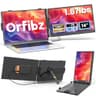 Orfibz 14.2-Inch Dual Laptop Screen Extender with 226-Degree Rotating Hinge