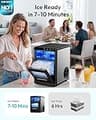 EUHOMY Sonic Countertop Nugget Ice Maker with 44 lbs Daily Ice Production