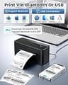 Phomemo 241BT Wireless Thermal Shipping Label Printer, Bluetooth App Enabled
