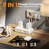 TESSAN 220V to 110V 7-in-1 Travel Voltage Converter with Global Adapters