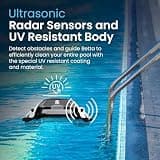 Betta SE Solar-Powered Automatic Robotic Pool Surface Skimmer in White