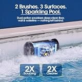 Cordless Robotic Pool Vacuum Cleaner with Track Drive and Sonar Navigation