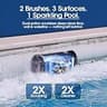 Cordless Robotic Pool Vacuum Cleaner with Track Drive and Sonar Navigation