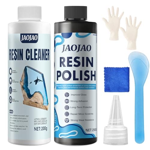 JAOJAO Countertop Restoration Kit with Resin Cleaner and Polish Duo Tubs