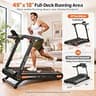 Vitalwalk Foldable Auto Incline Compact Treadmill for Running, 350 lbs Limit