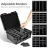 LOTOCASE Extra Large Waterproof Graded Card Storage Box with 16 Dividers