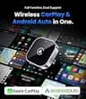 Teeran 2-in-1 Dual-Band Wireless CarPlay and Android Auto Adapter Model