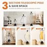 Sweetcrispy Standing Garment Steamer with Auto-Off Safety Feature, 1500W