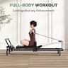 Fairgom Foldable Pilates Reformer Machine with Smooth Glide Dual Resistance