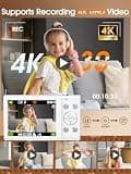 Lecnippy 4K Autofocus Vlogging Camera with 48MP Resolution and Stabilization