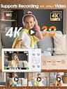 Autofocus 4K Vlogging Digital Camera with 48MP Sensor and 180° Flip Screen