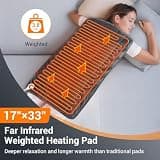 Comfytemp Extra Large Weighted Far Infrared Heating Pad with Ceramic Beads