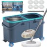 Upgraded Gen 2 Separating Spin Mop System with Swivel Wheels and 6 Pads
