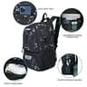 GRANDUP 28L Basketball Backpack with 12 Pockets and Water Bottle Holders