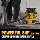 DeWalt Stealthsonic 6-Gallon Heavy-Duty Wet/Dry Shop Vacuum with 5 HP Motor
