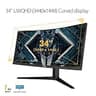 ASUS TUF Gaming VG34VQL1B 34-Inch WQHD 165Hz 1ms Curved Monitor with USB Hub
